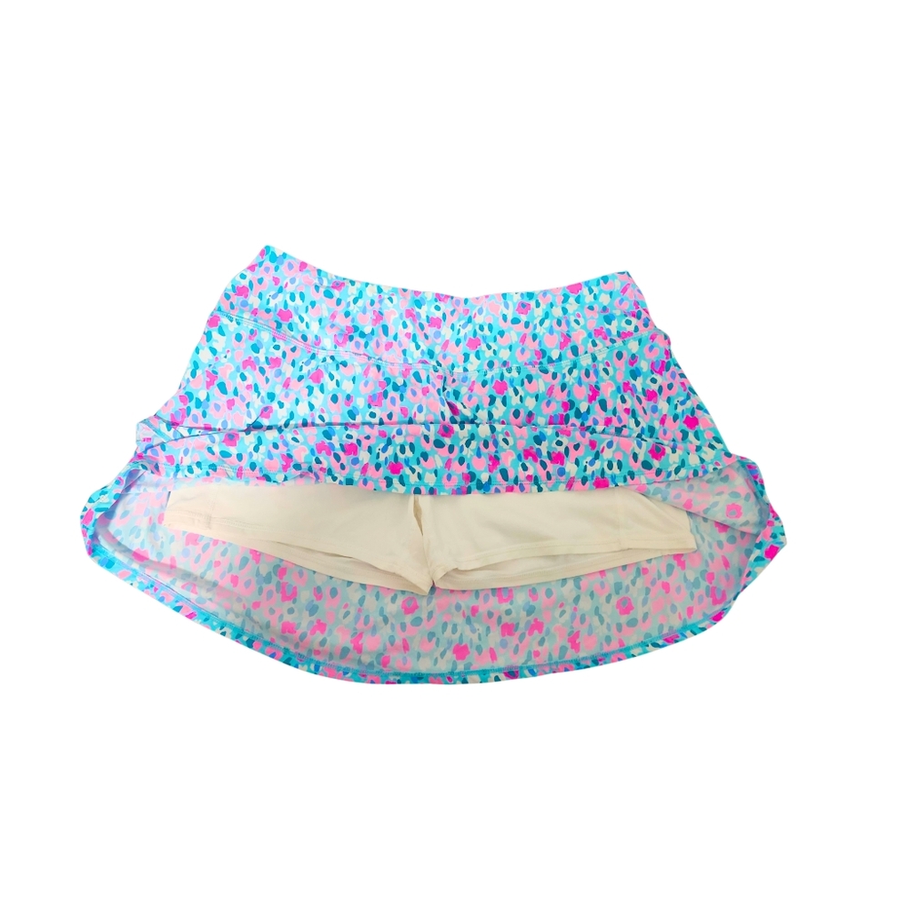 Lilly Pulitzer Luxletic Adlai Skort Multi Hottie Dottie Large athletic skirt - Picture 7 of 13